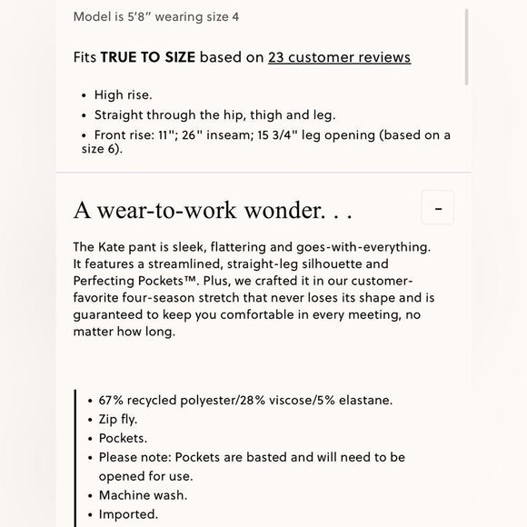 NWT J CREW Petite Kate straight-leg pant in four-season stretch in black - Picture 7 of 8